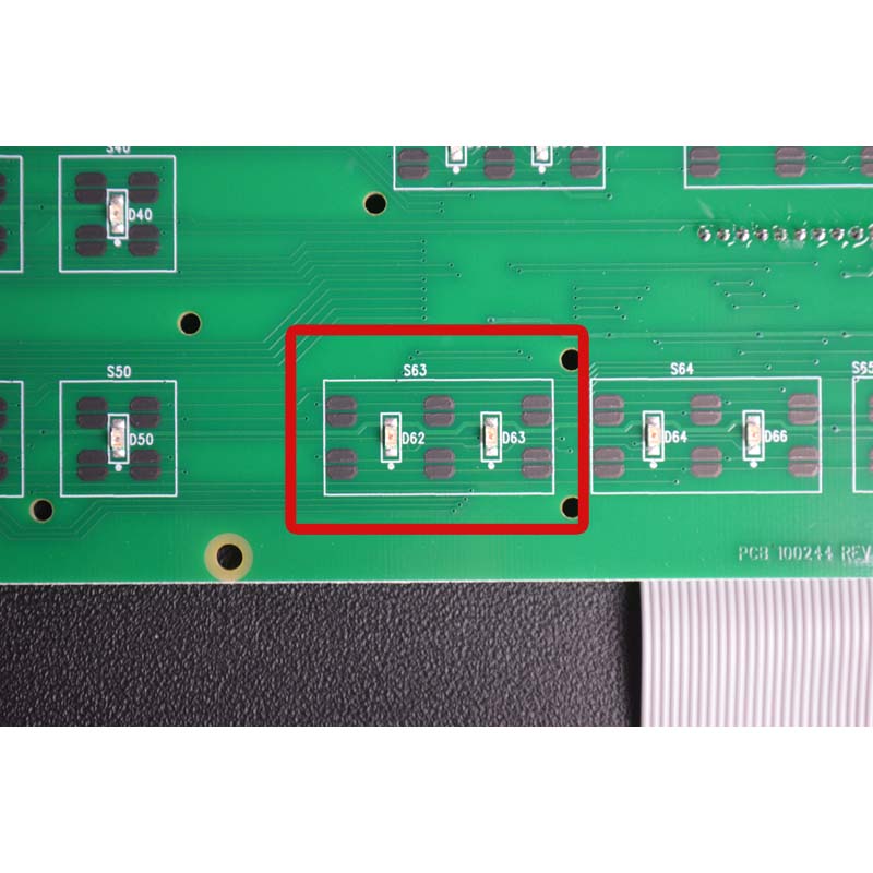 LED, Yellow, Stop Button