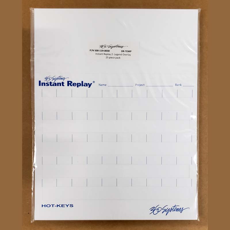 Instant Replay Paper Overlays