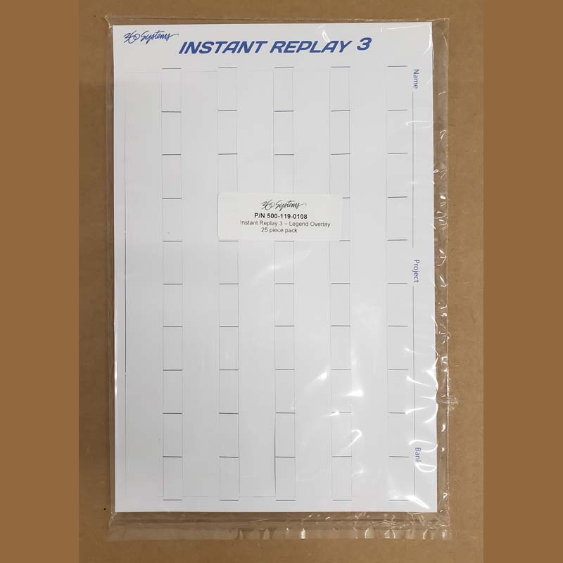 Instant Replay3 Paper Overlays