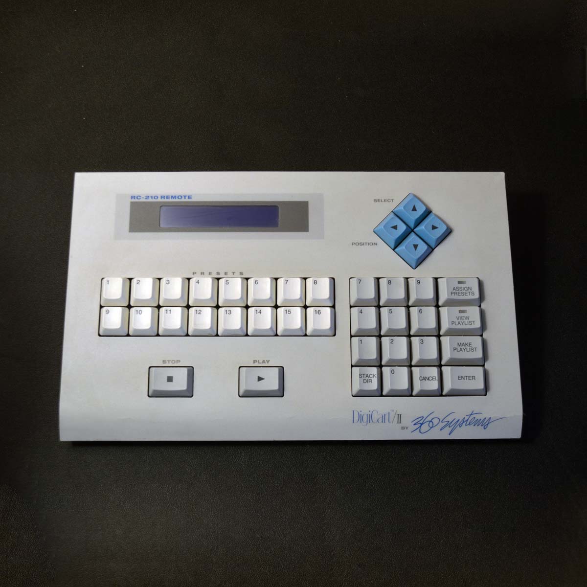 ID201-RC210_0075_Top_1200 RC-210 DigiCart Remote - Used/Refurbished - ID201
