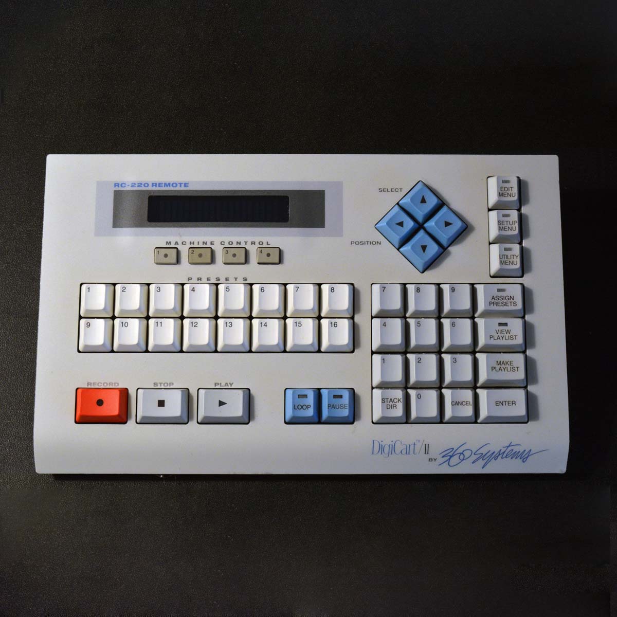 RC220_0060_Top_1200 RC-220 DigiCart Remote - Used/Refurbished - ID202
